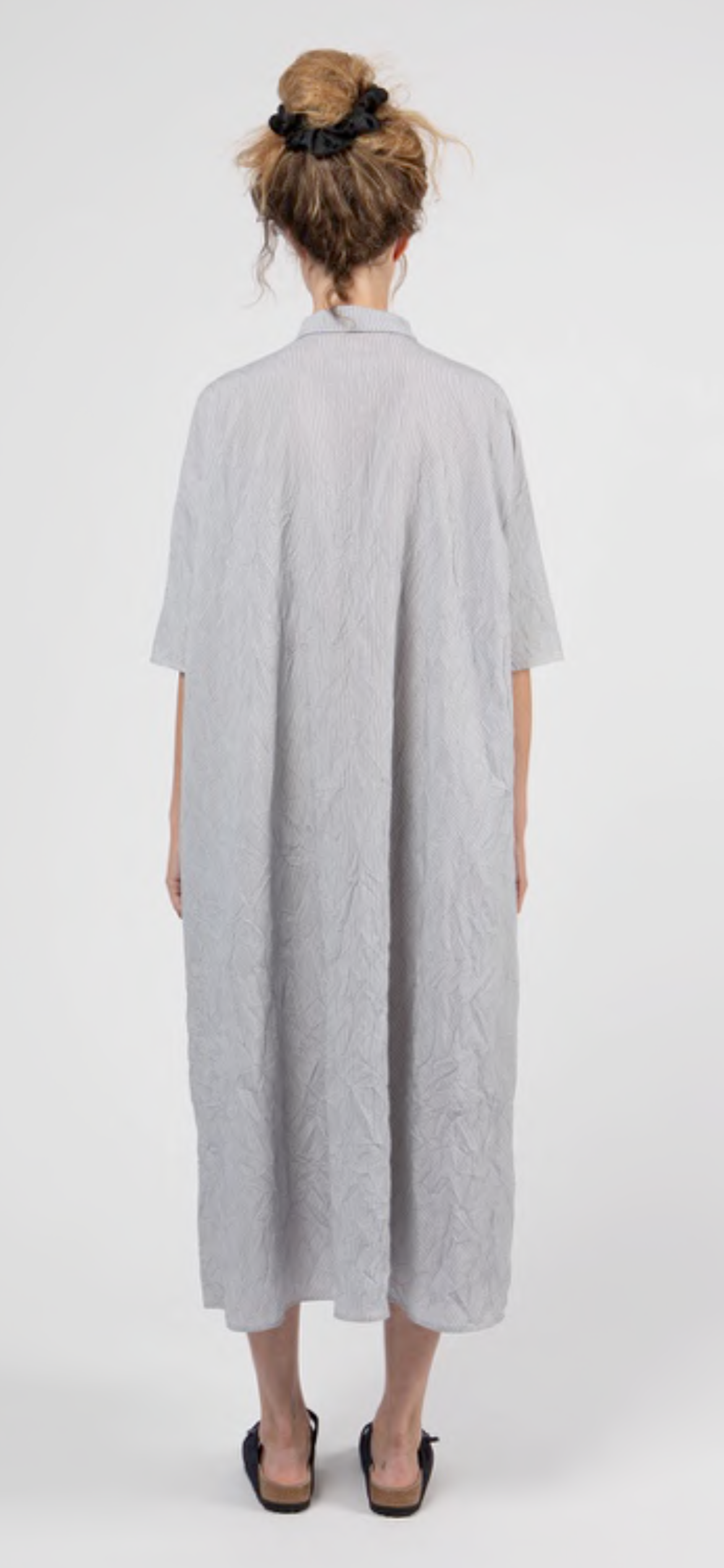 ApuntoB Dress in Navy Pinstripe - SKULPT Dublin