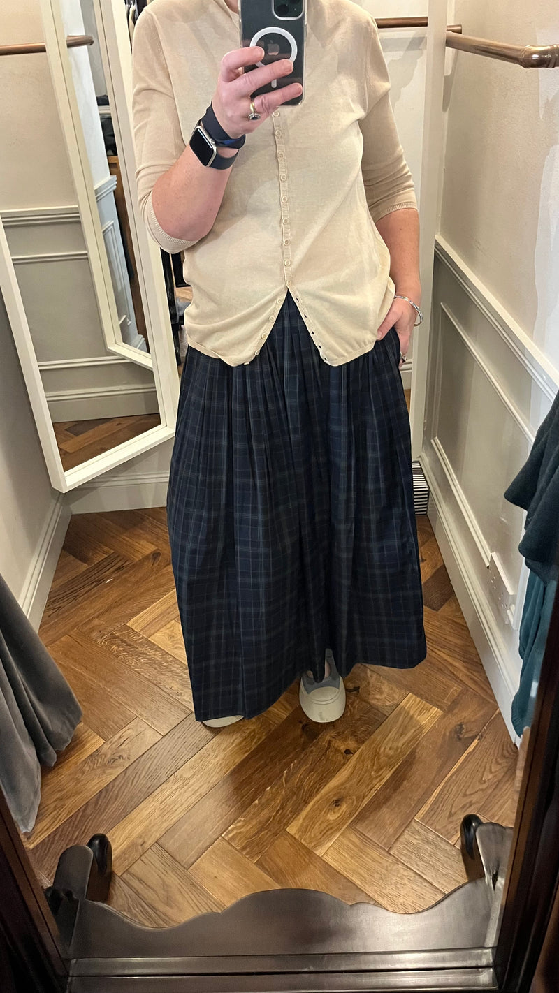 Apuntob Skirt in Check - SKULPT Dublin