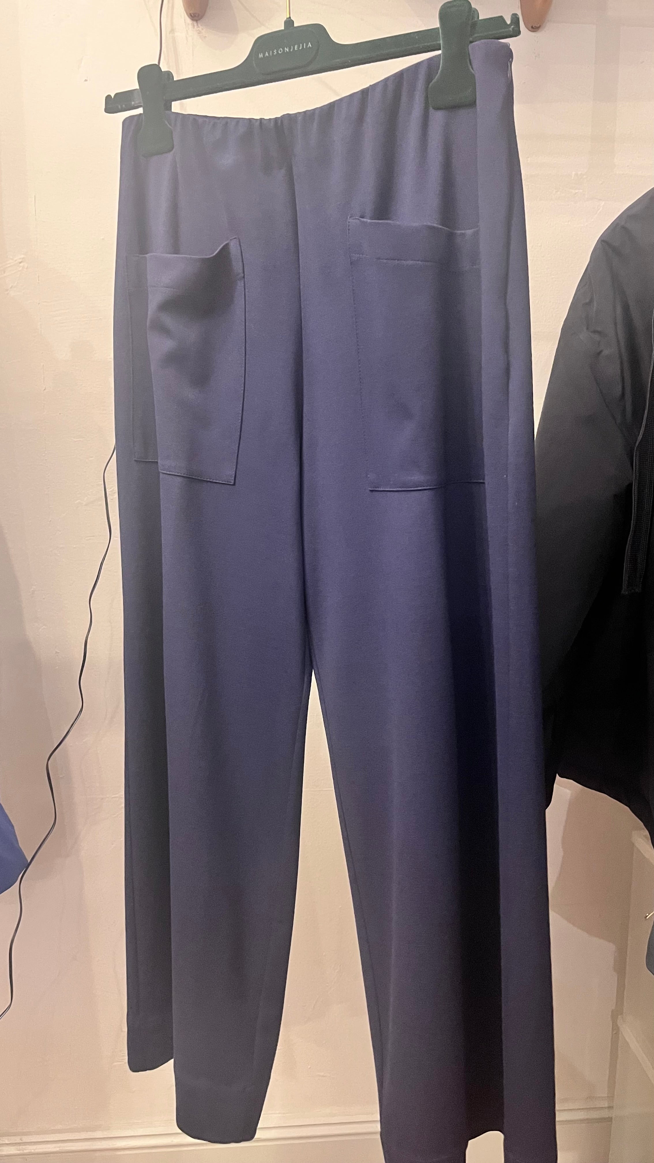 rialto48 Wide Leg Stretch Trousers in Navy - SKULPT Dublin