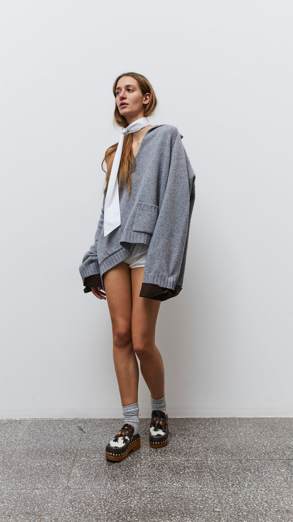 Jejia Marine Jumper in Grey - SKULPT Dublin