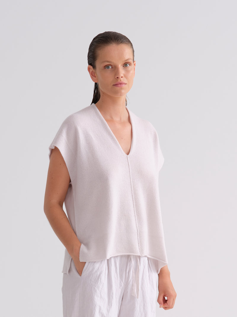 KristenseN Du Nord Cashmere Sleeveless in Soft Orchid - SKULPT Dublin