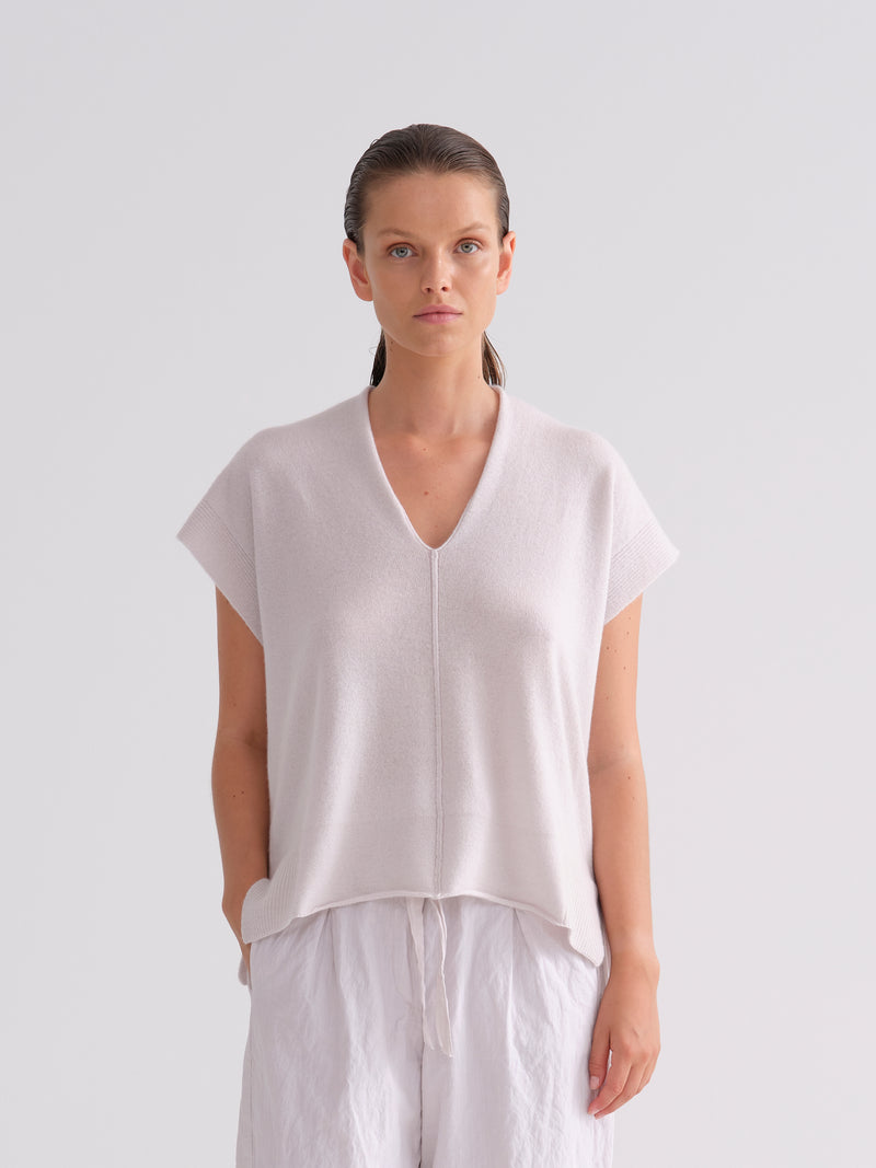 KristenseN Du Nord Cashmere Sleeveless in Soft Orchid - SKULPT Dublin