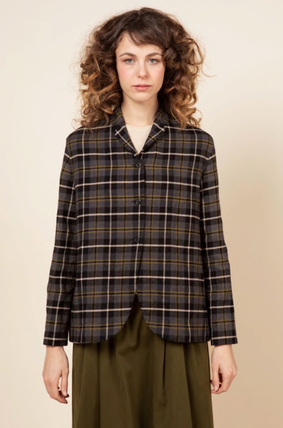 Apuntob Jacket in Black Check - SKULPT Dublin