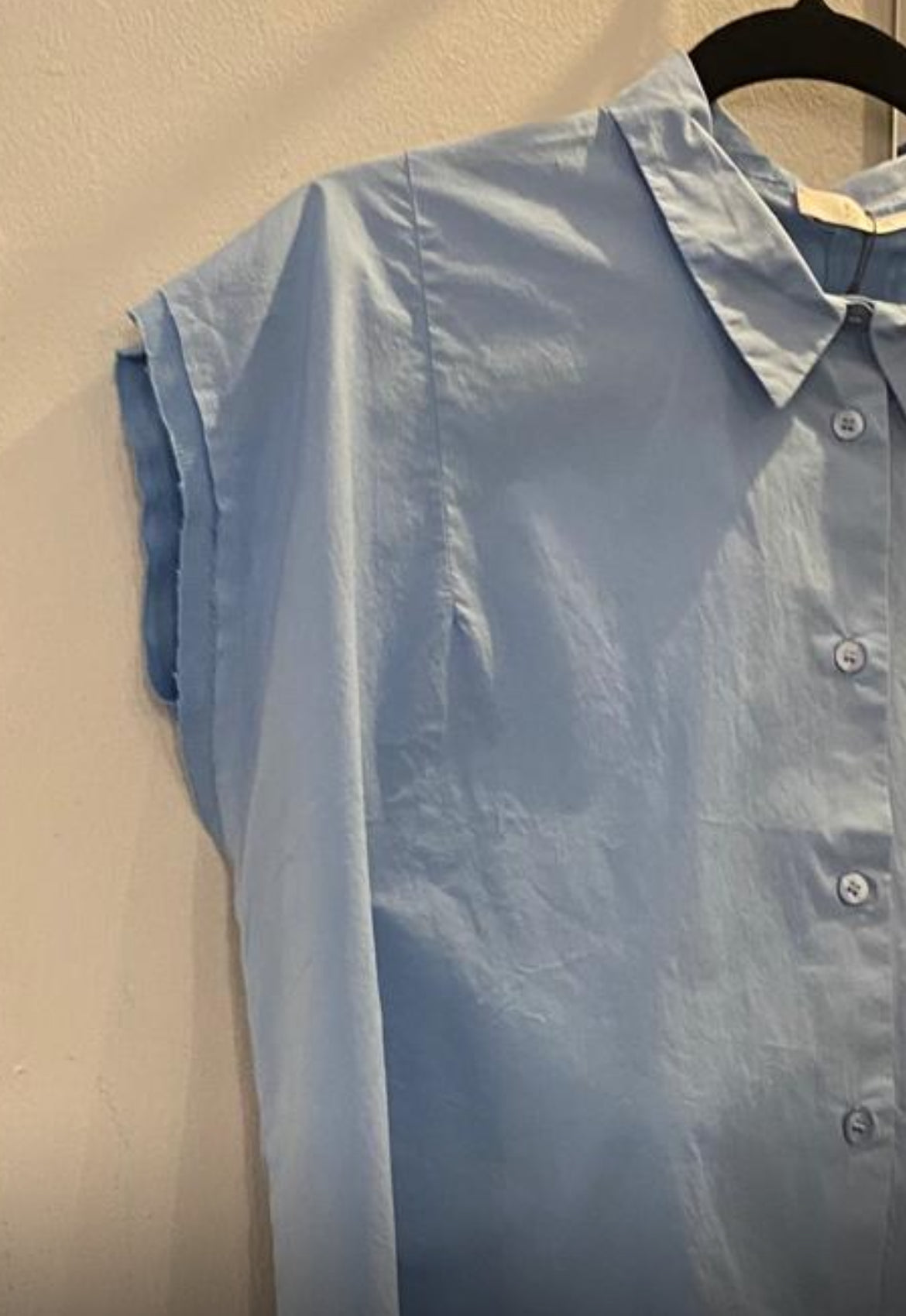 KristenseN Du Nord Summer Short Sleeve Shirt in Blue - SKULPT Dublin