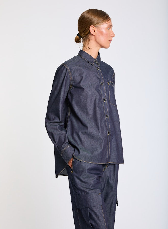 Lis Lareida Chambray Zarah Denim Shirt - SKULPT Dublin