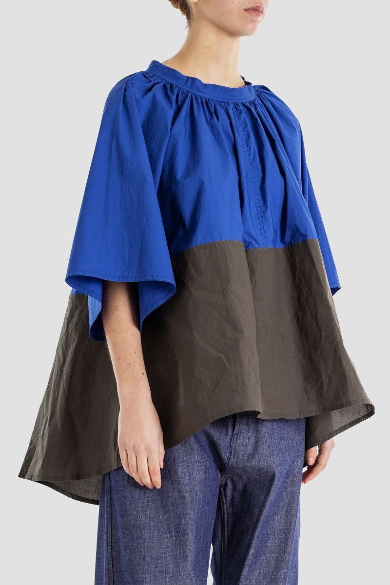 Sofie D'Hoore Barcelona Shirt in Truffle and Delft - SKULPT Dublin