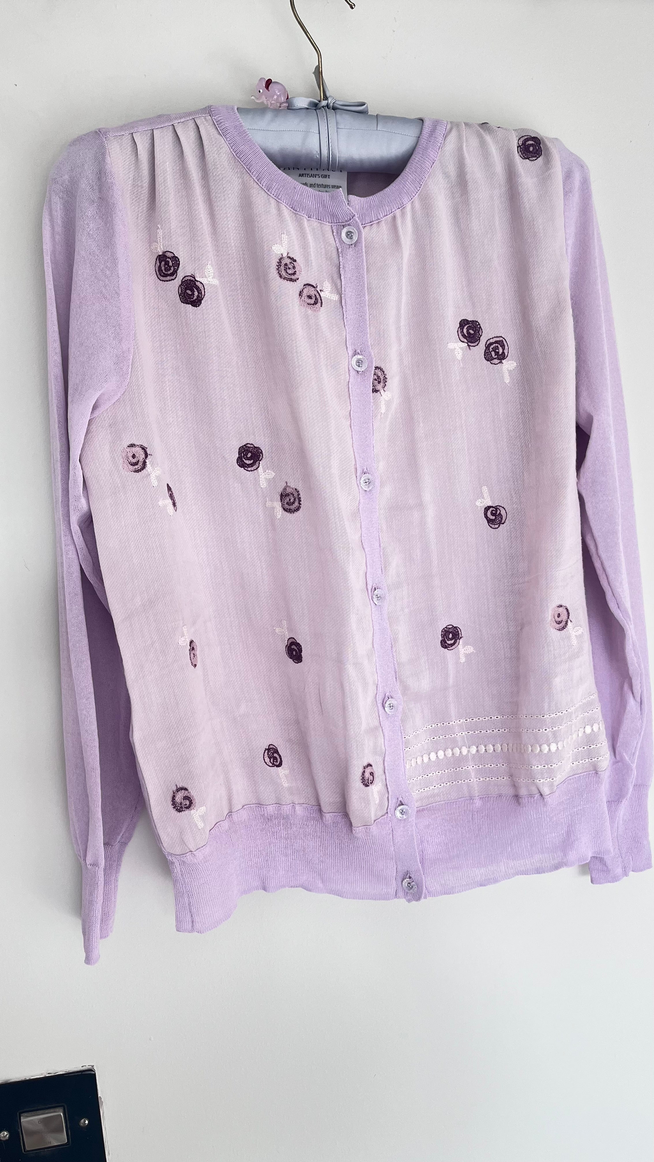 AntiPast Cardigan in Lilac - SKULPT Dublin