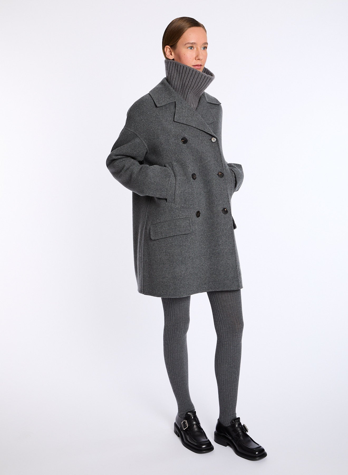 Lis Lareida Gemma Coat in Grey - SKULPT Dublin