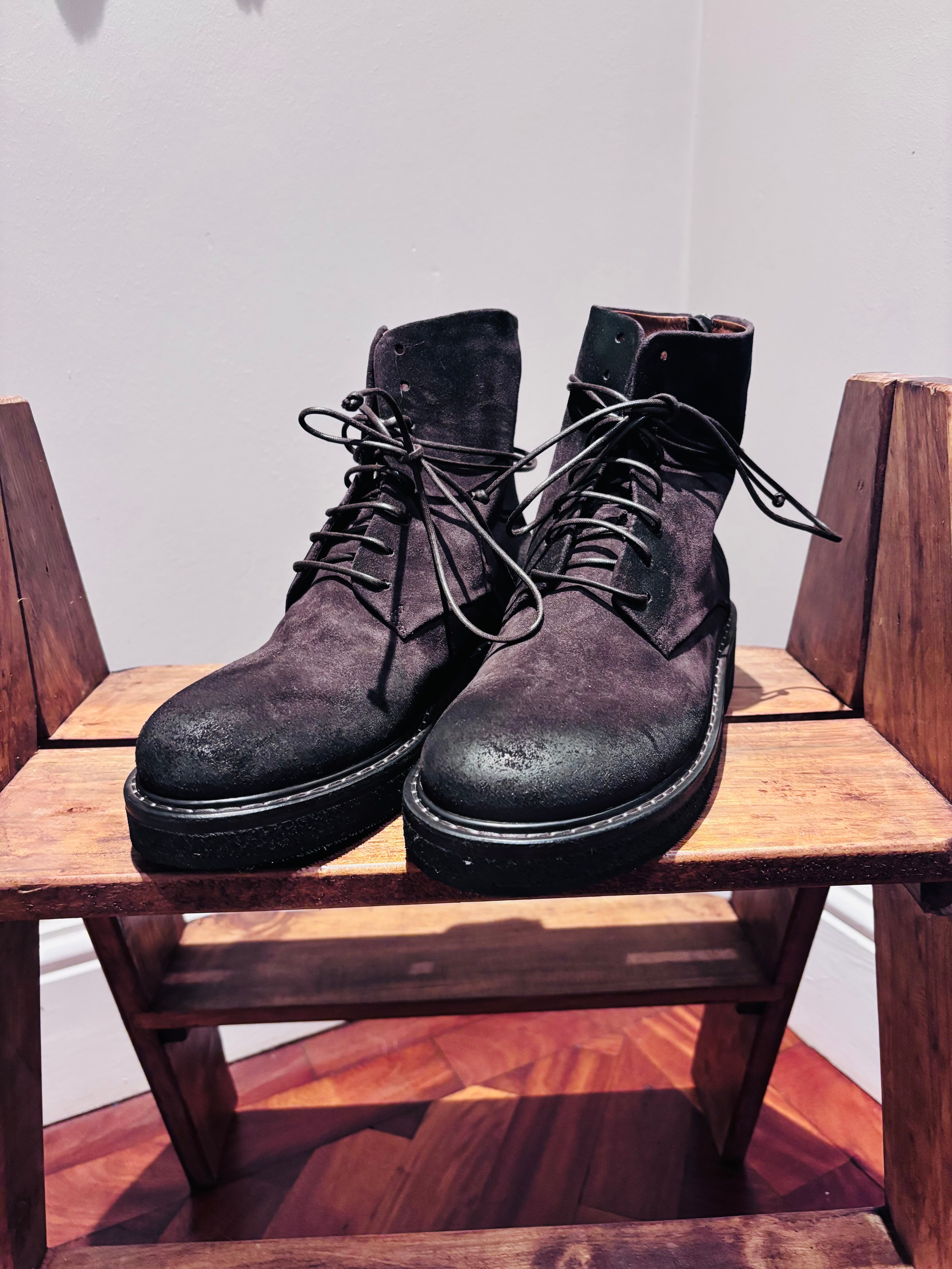 Marsell Brown Suede Boot with Zip Closure - SKULPT Dublin