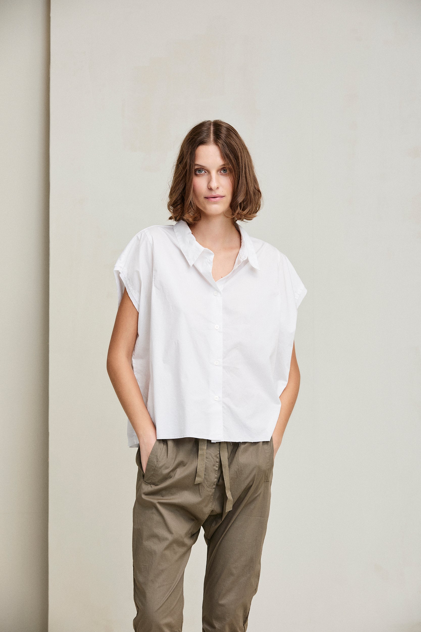 KristenseN Du Nord Summer Short Sleeve Shirt in Blue - SKULPT Dublin