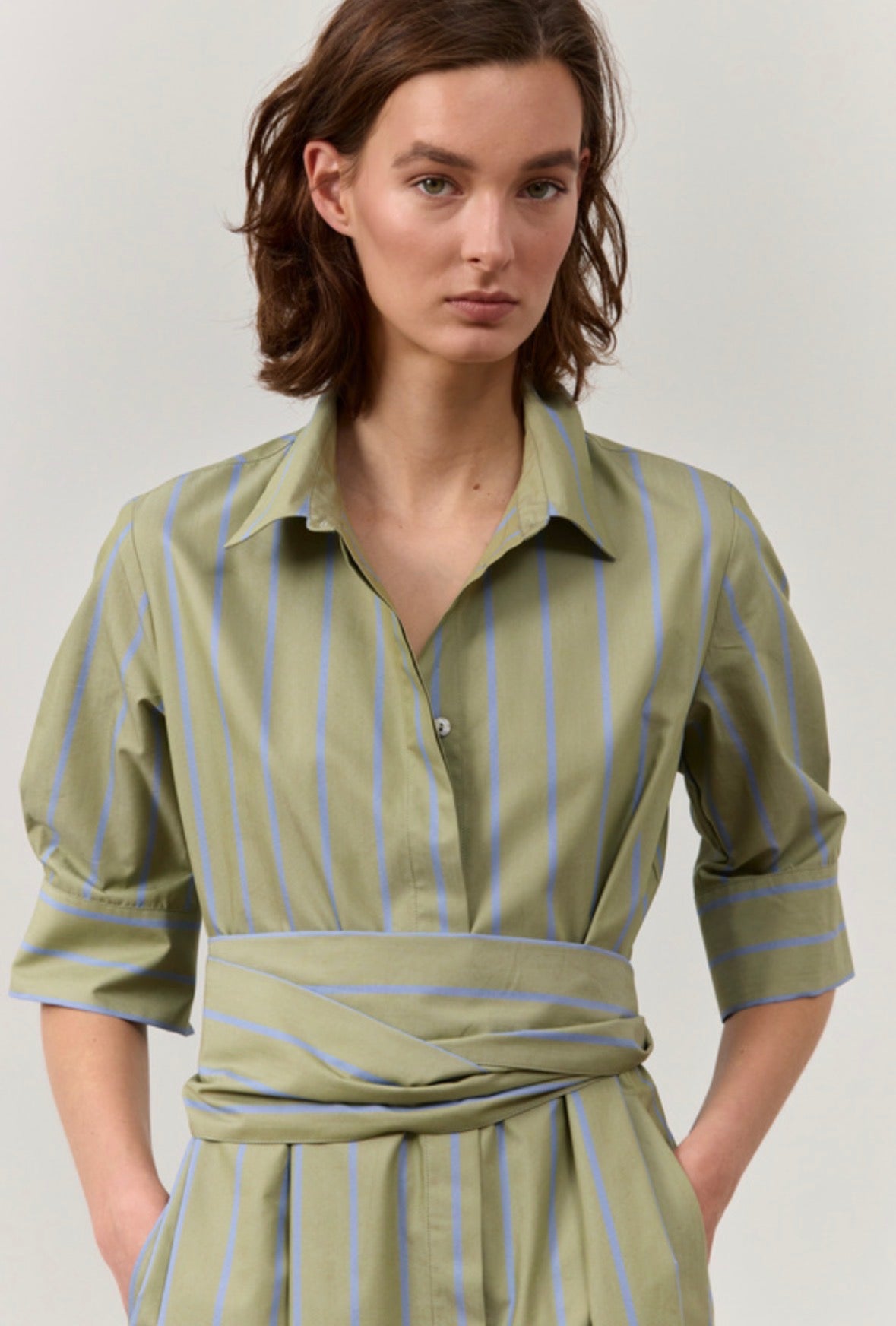 rialto48 Shirt Dress in Stripe - SKULPT Dublin