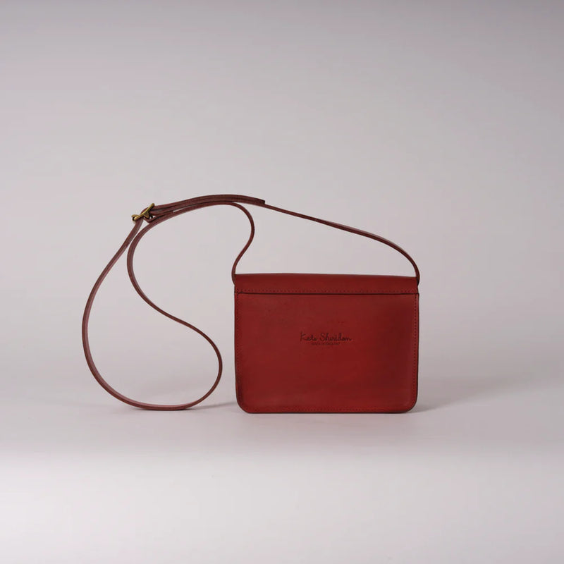 Kate Sheridan Crossbody Tab Handbag in Redcurrant - SKULPT Dublin