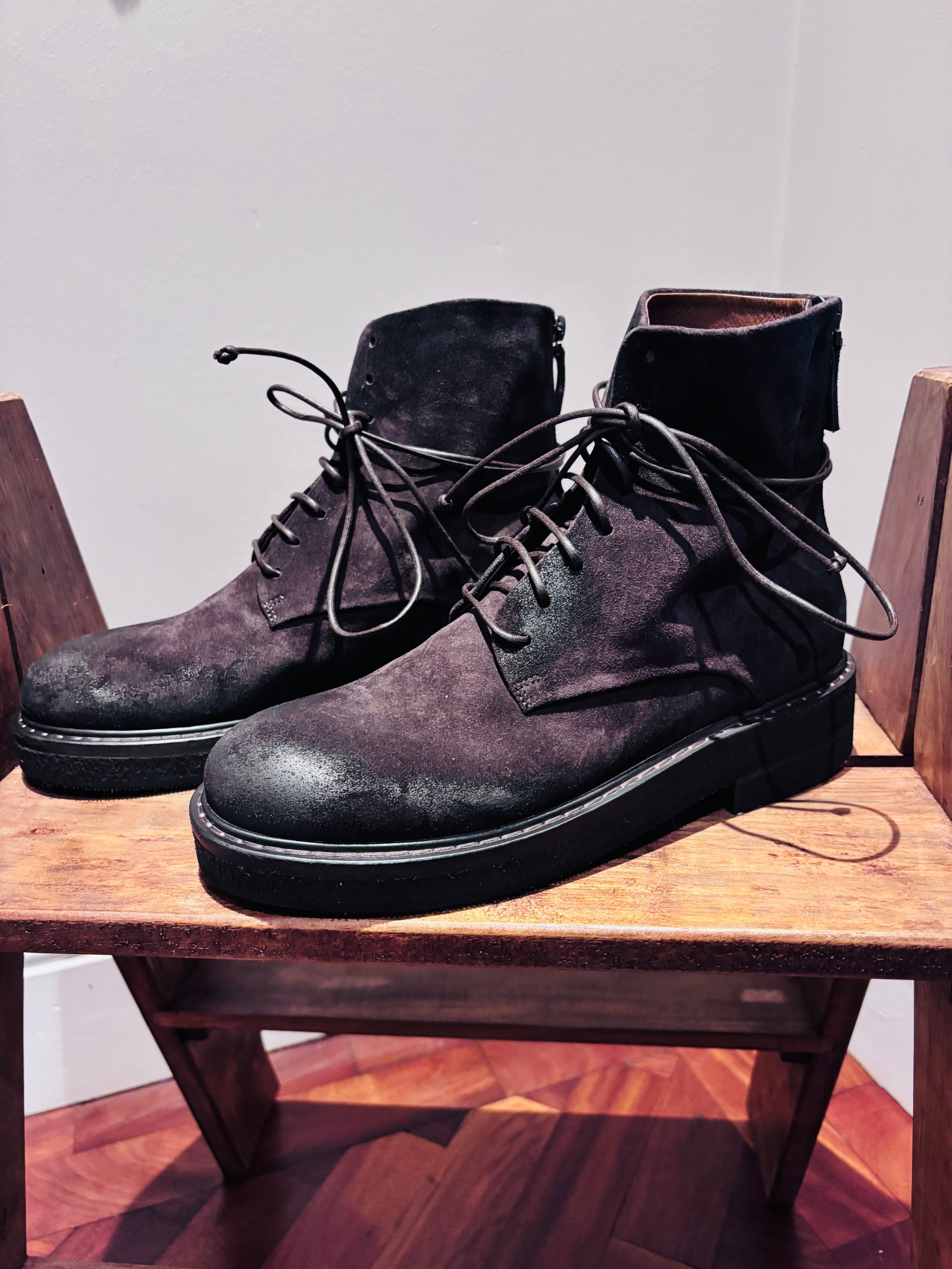 Marsell Brown Suede Boot with Zip Closure - SKULPT Dublin