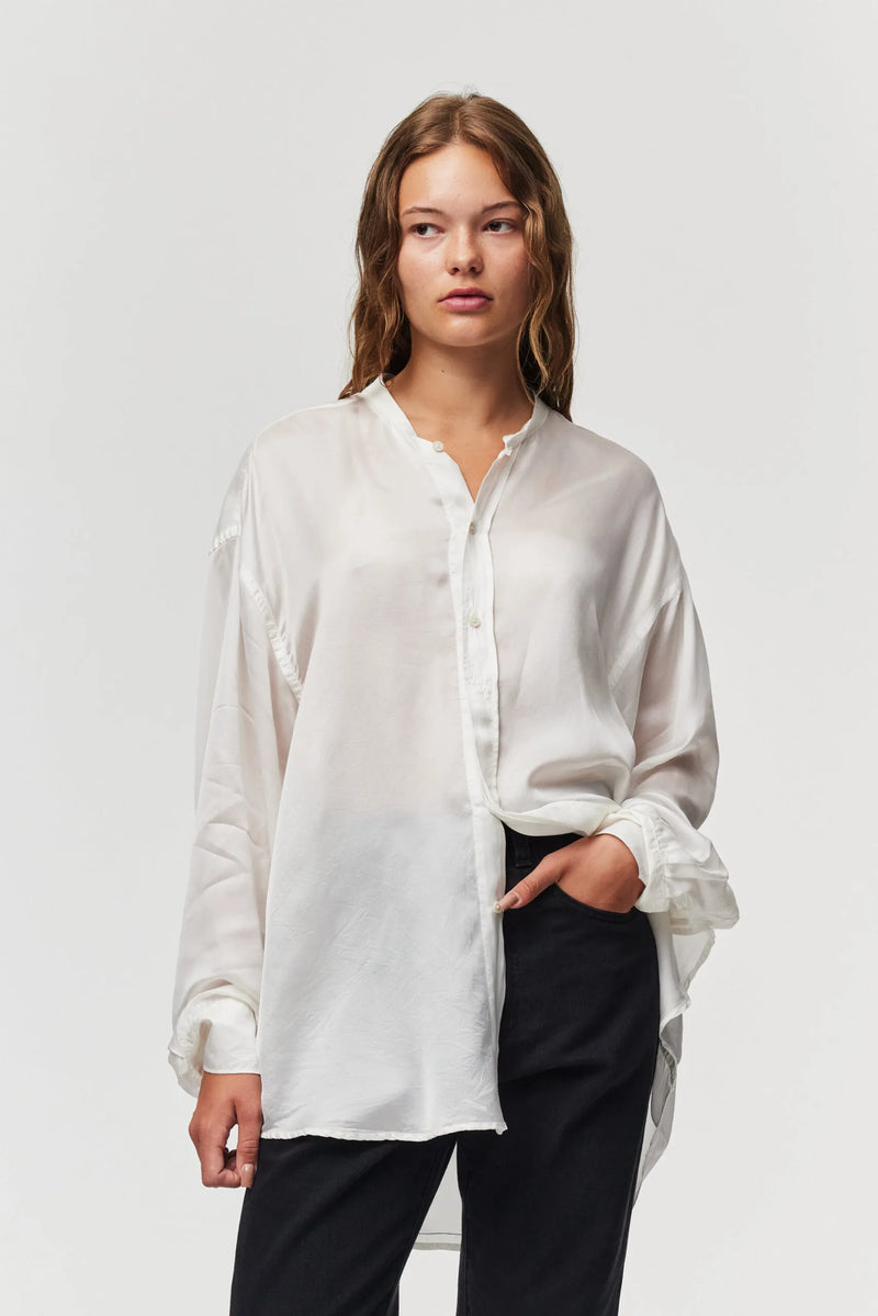 ADNYM Shirt in Off White - SKULPT Dublin