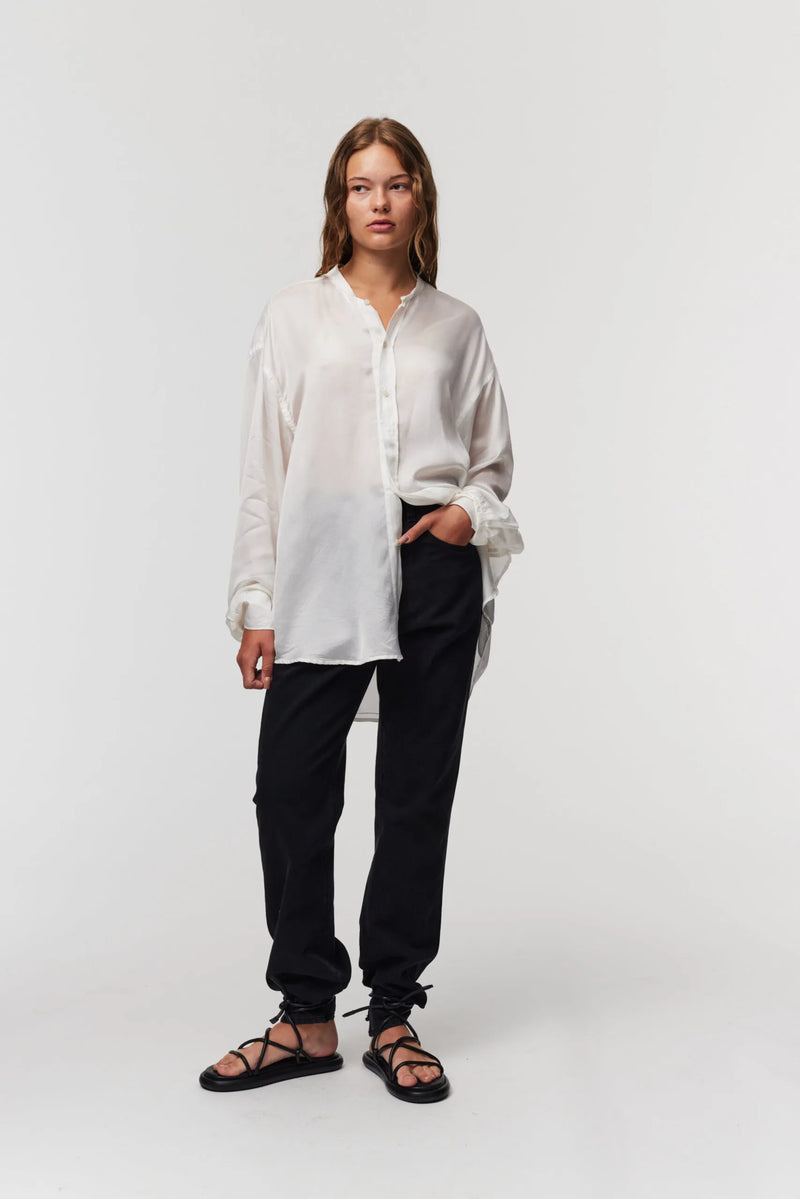 ADNYM Shirt in Off White - SKULPT Dublin