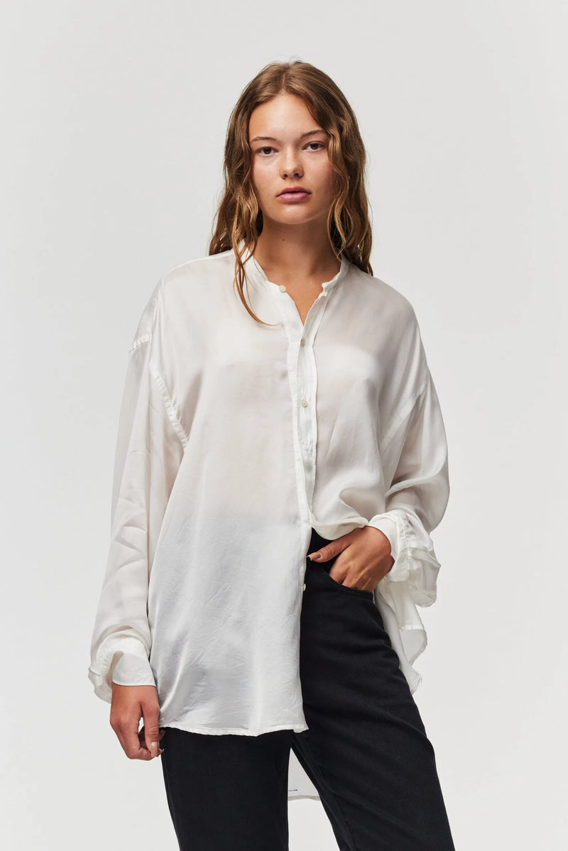 ADNYM Shirt in Off White - SKULPT Dublin