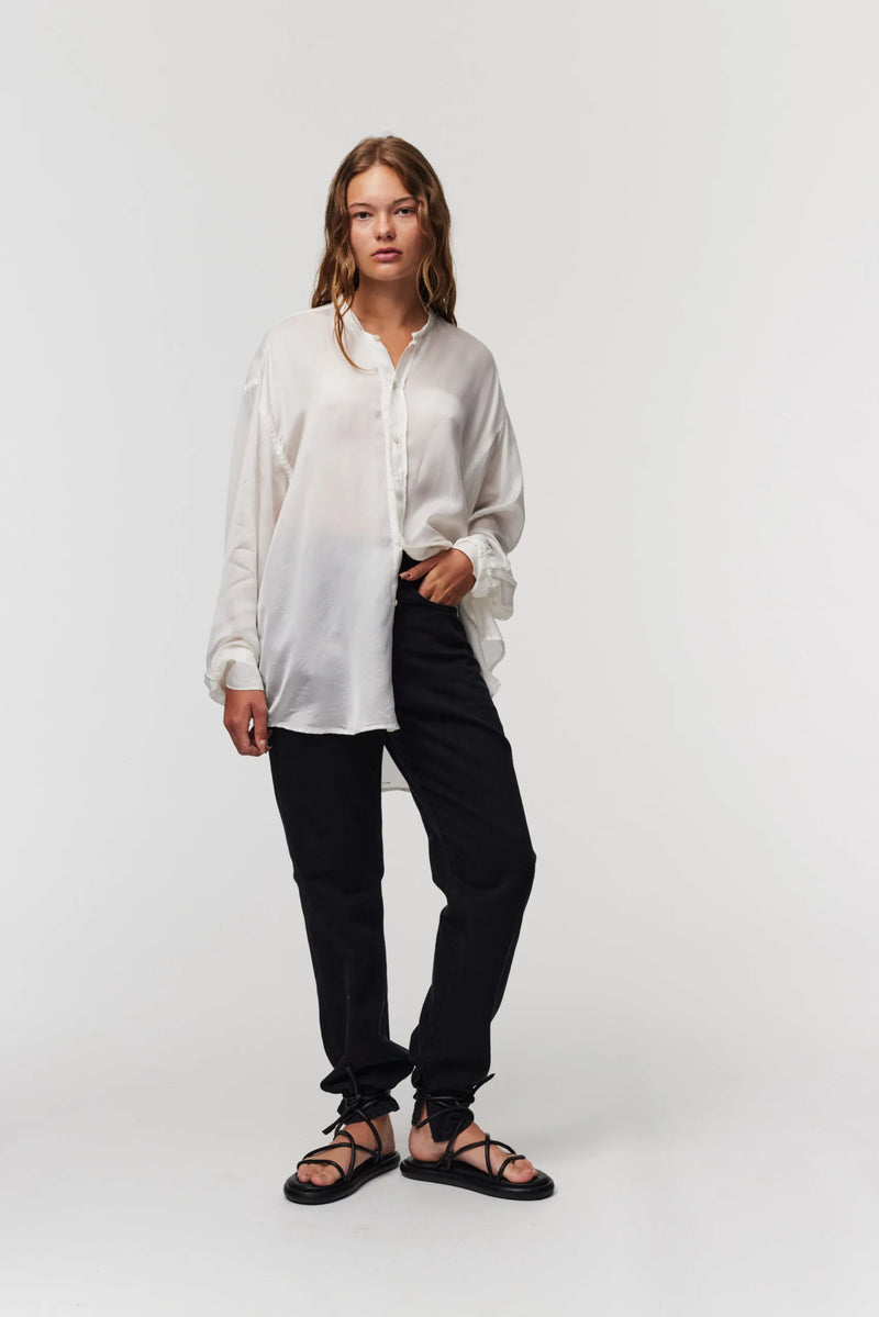 ADNYM Shirt in Off White - SKULPT Dublin