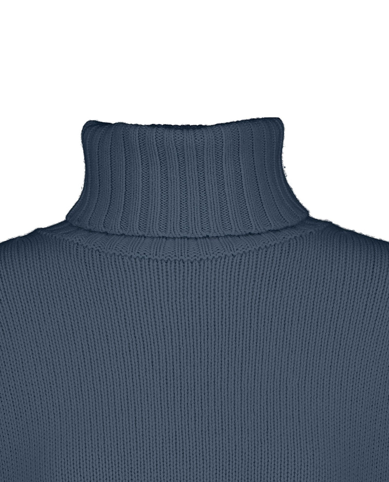 Allude Polo Neck in Denim Blue - SKULPT Dublin