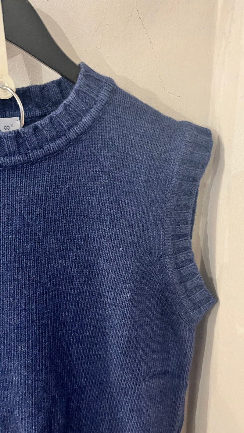 Rialto48 Sleeveless Knit in Blue Denim - SKULPT Dublin