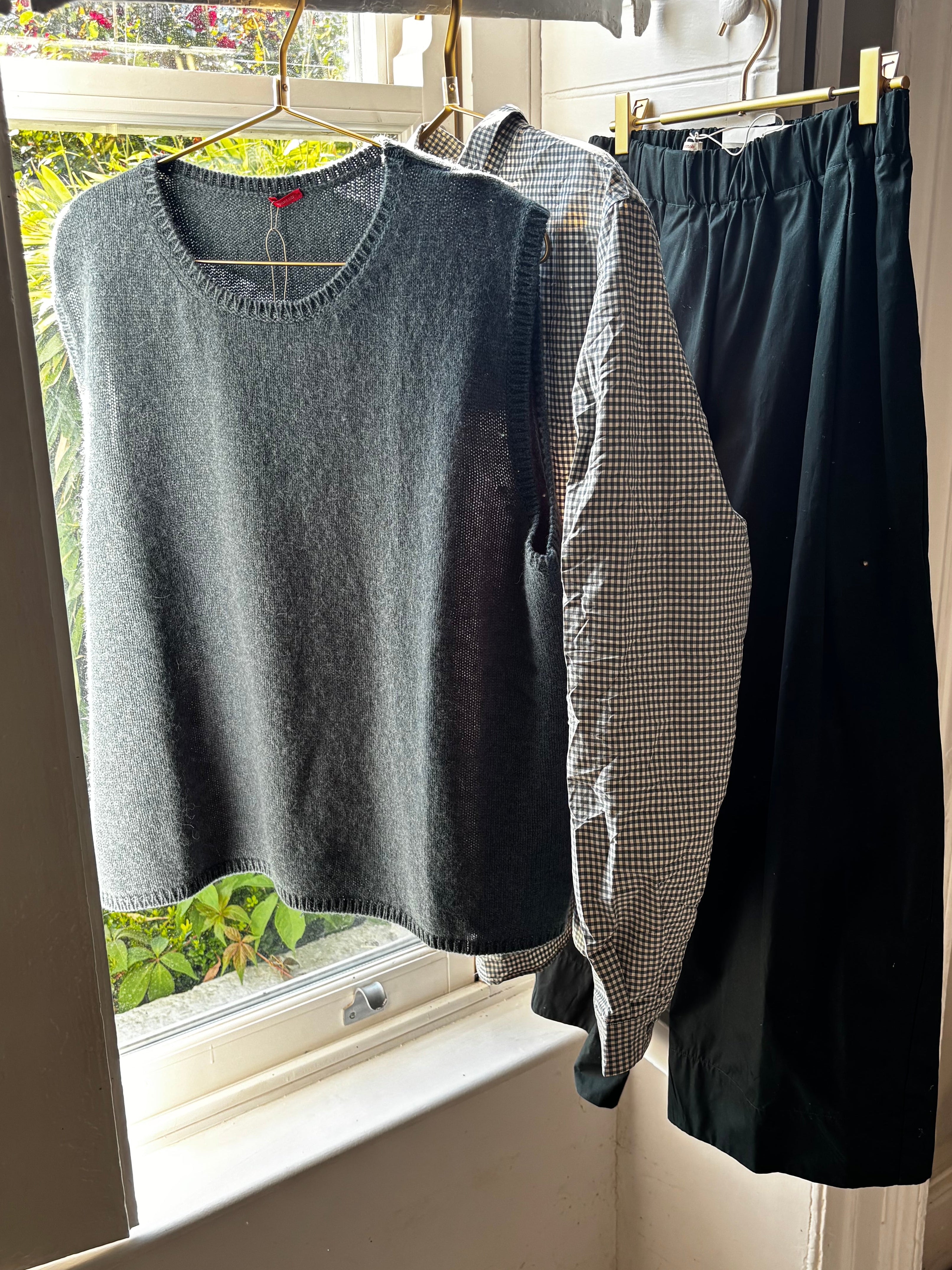 Apuntob Long Sleeve Shirt in Teal Gingham - SKULPT Dublin