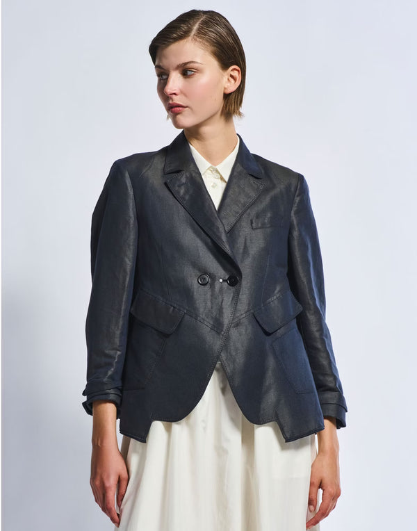 HIGH Everyday Couture Exclamation Blazer in Navy - SKULPT Dublin