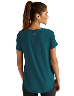 Beyond Yoga Short Sleeve Tee Deep Majestic Sea - SKULPT Dublin