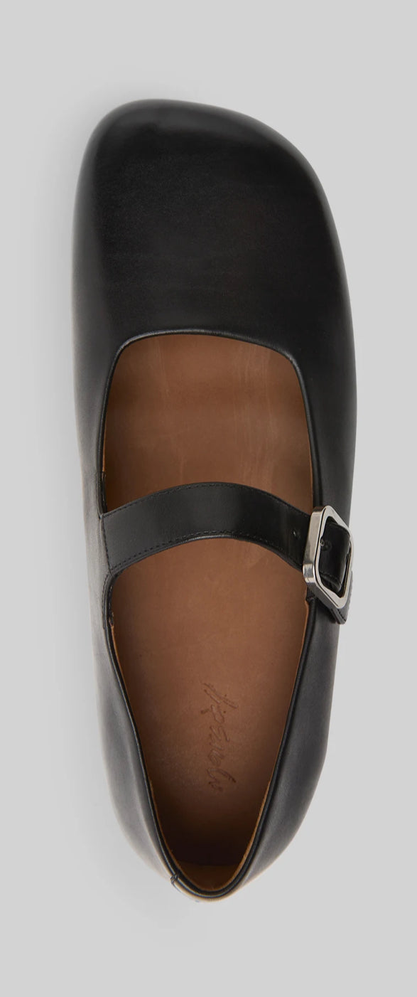 Marsell Ballerina Shoes in Navy - SKULPT Dublin