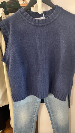 Rialto48 Sleeveless Knit in Blue Denim - SKULPT Dublin