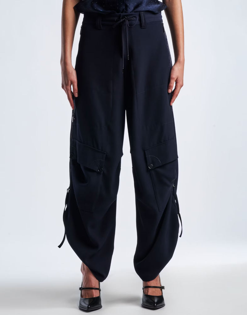 HIGH Everyday Outgoing Trousers in Navy - SKULPT Dublin