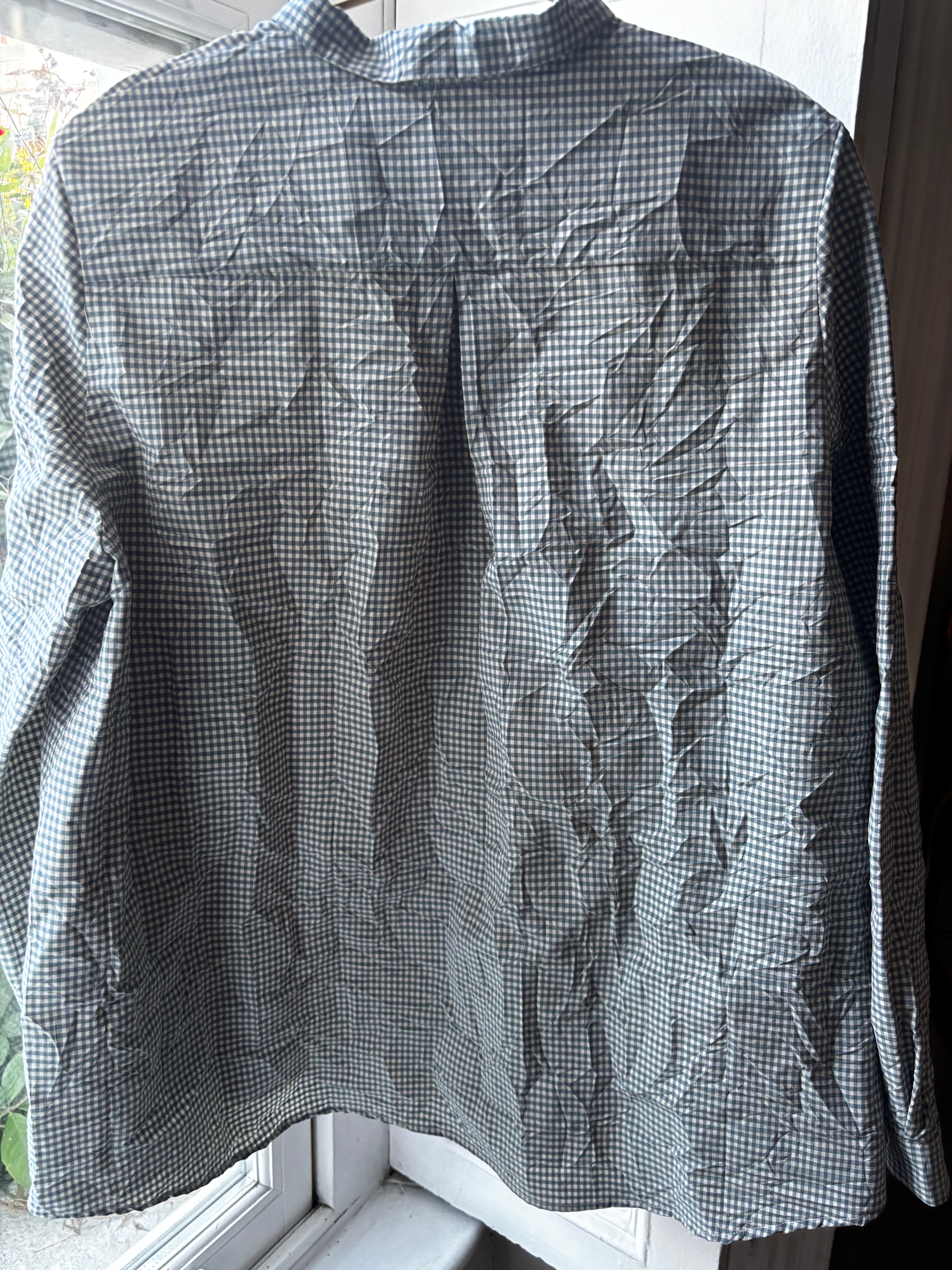 Apuntob Long Sleeve Shirt in Teal Gingham - SKULPT Dublin