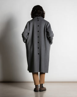 rialto48 Wool Coat in Charcoal - SKULPT Dublin