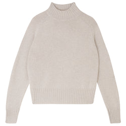 Jumper1234 Cashmere Mock Turtle in Oatmeal - SKULPT Dublin
