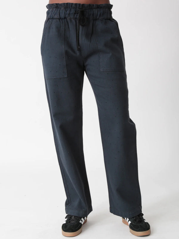 Electric and Rose Jewel Easy Trousers in Midnight - SKULPT Dublin