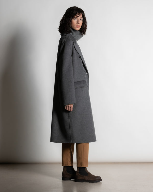 rialto48 Wool Coat in Charcoal - SKULPT Dublin