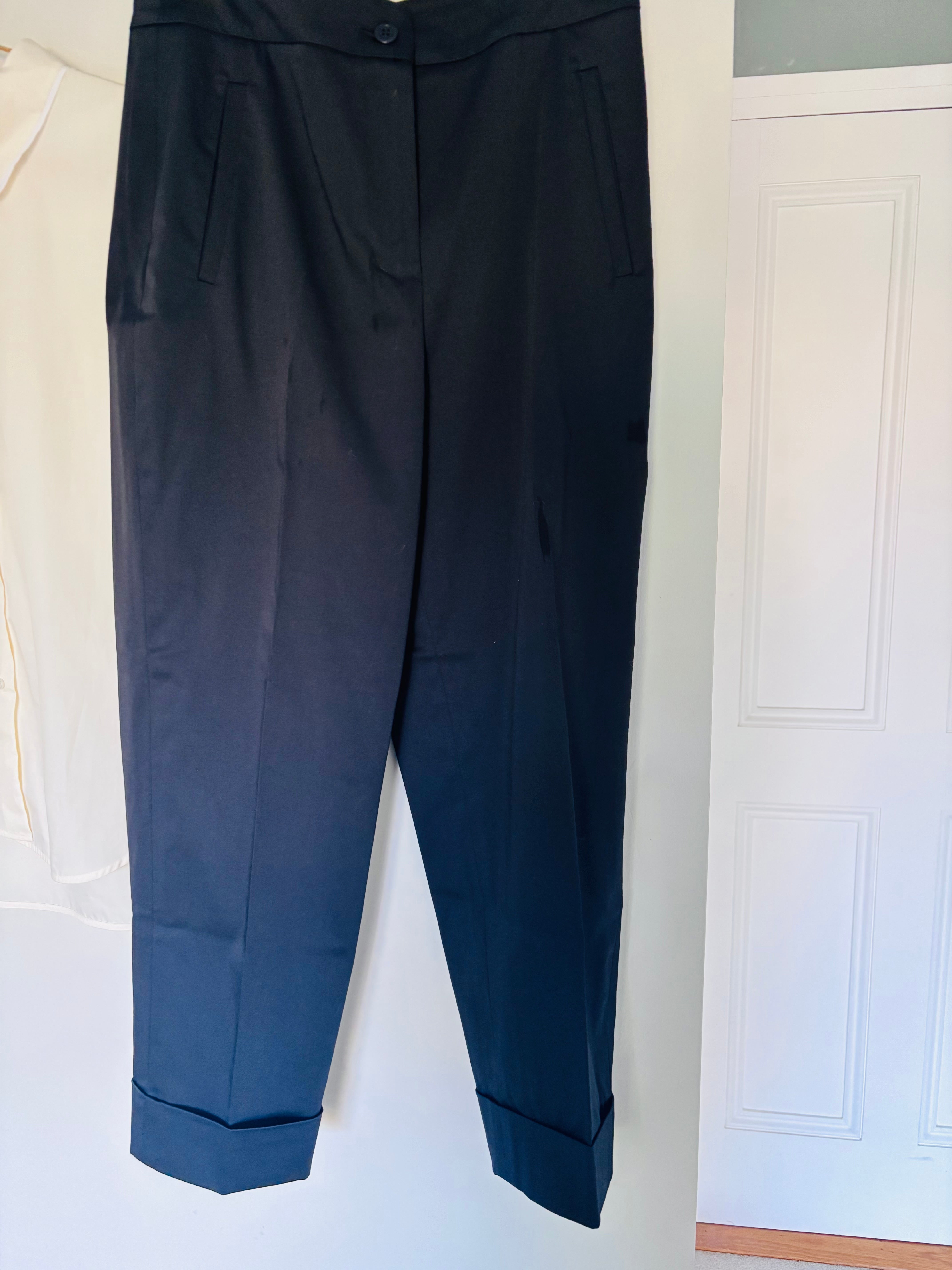 Tot-Hom French Cut Trousers in Deep Navy - SKULPT Dublin