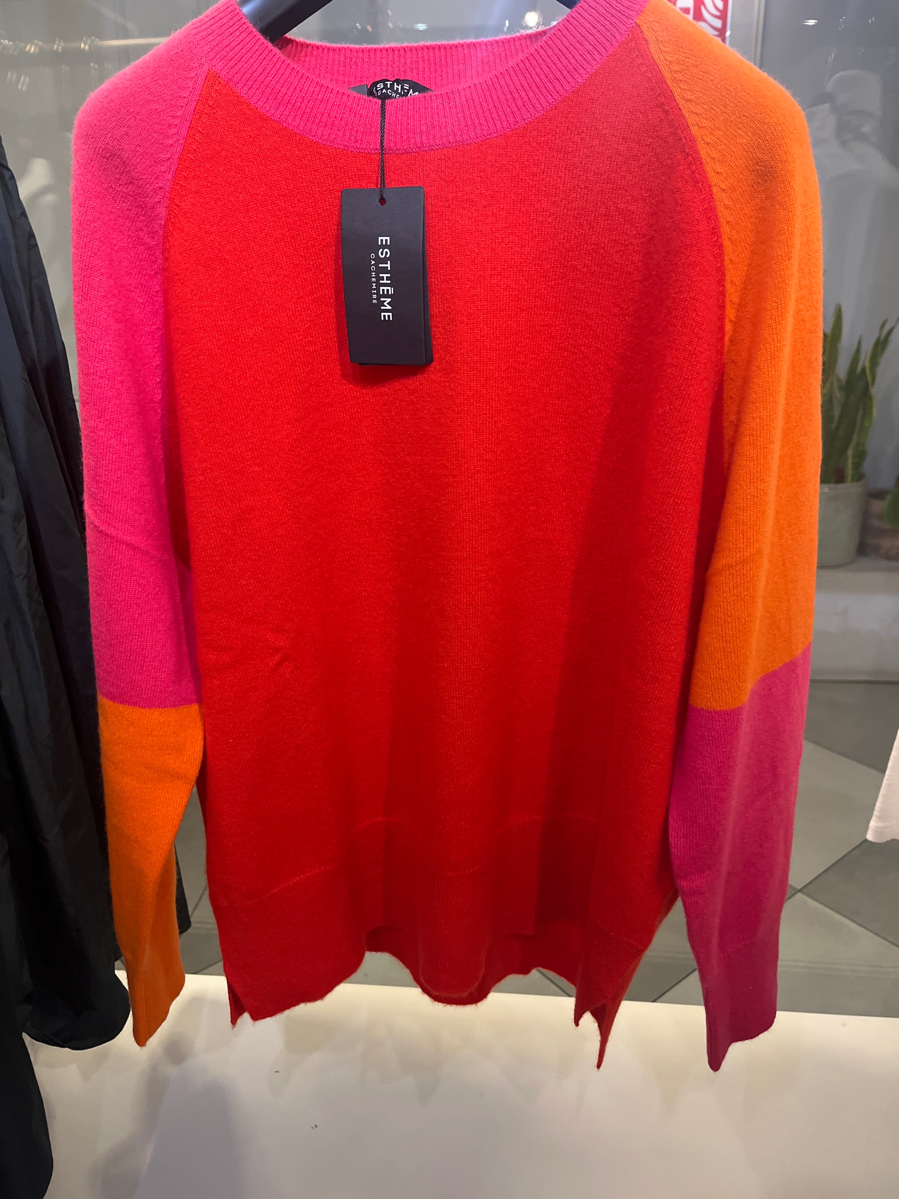 Estheme Cashmere Tri Colour Jumper - SKULPT Dublin