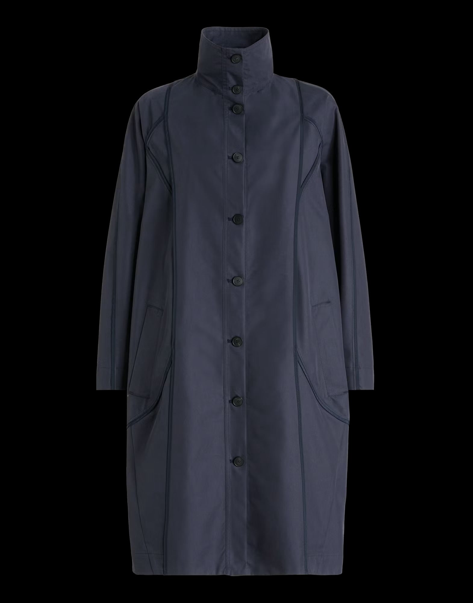 HIGH Everyday Couture Pertunia Coat in Navy - SKULPT Dublin