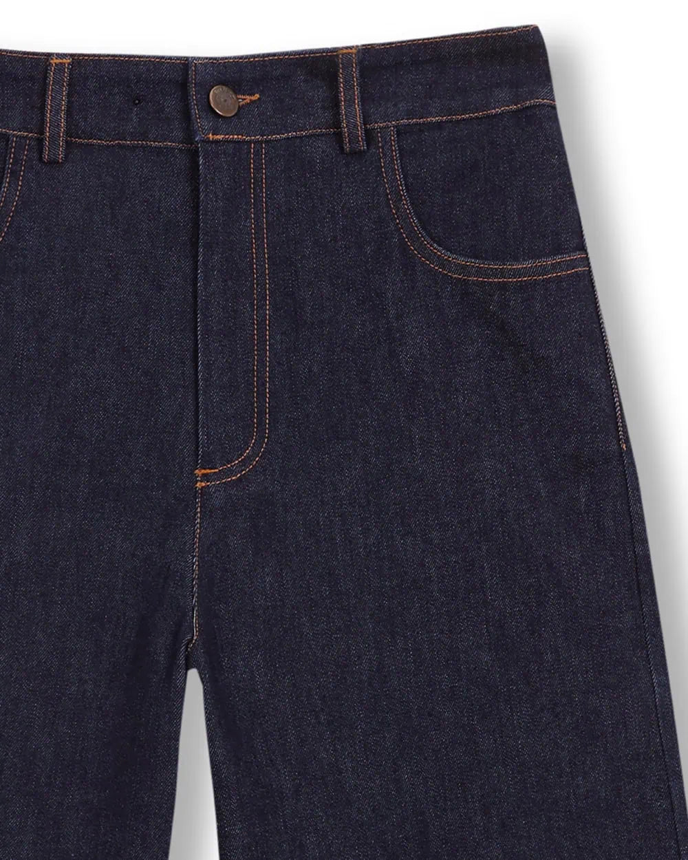 Tot-Hom Barrel Leg Denim in Dark Indigo