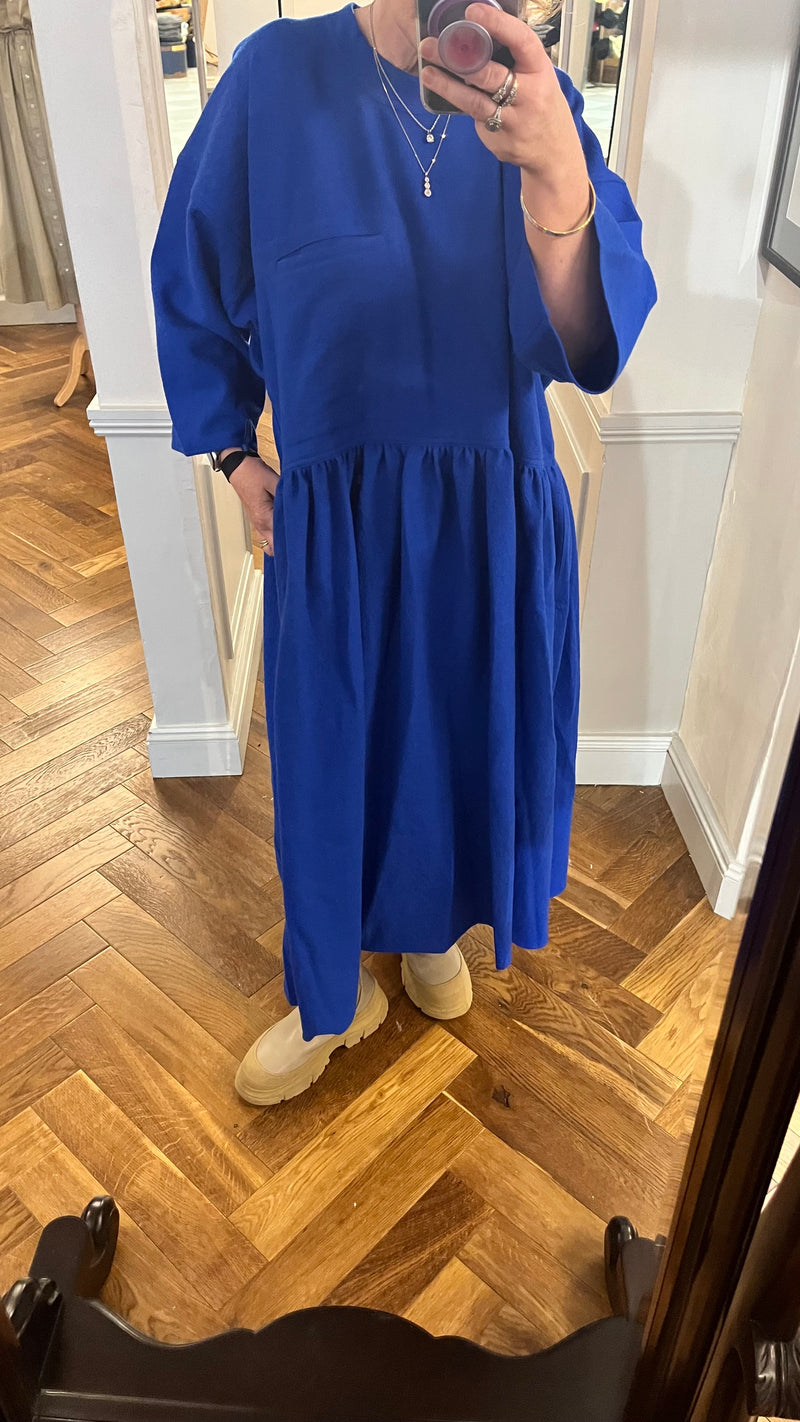 Sofie D'Hoore Delos Dress in Sapphire - SKULPT Dublin