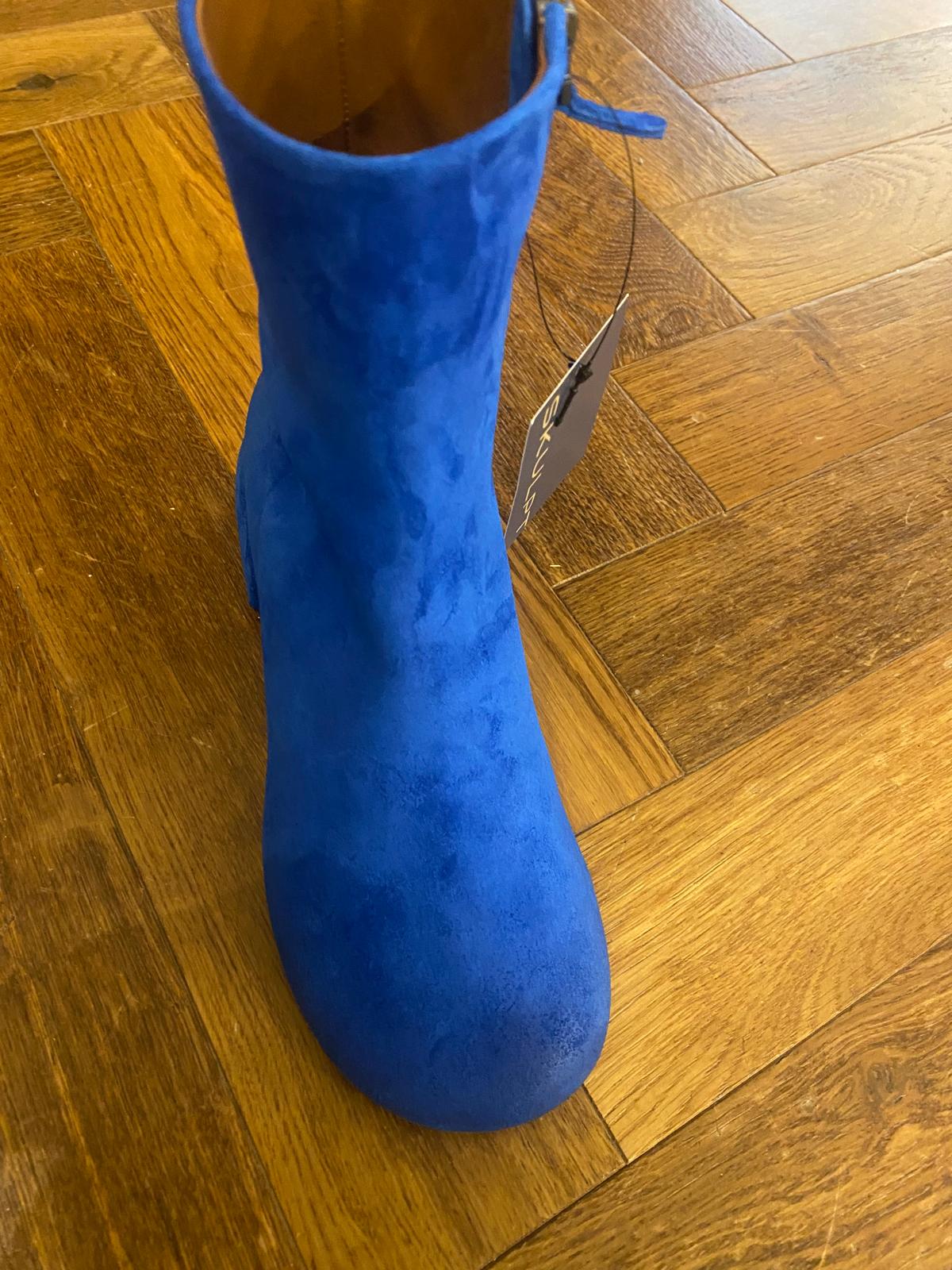 Marsell Boot in Blue Suede - SKULPT Dublin