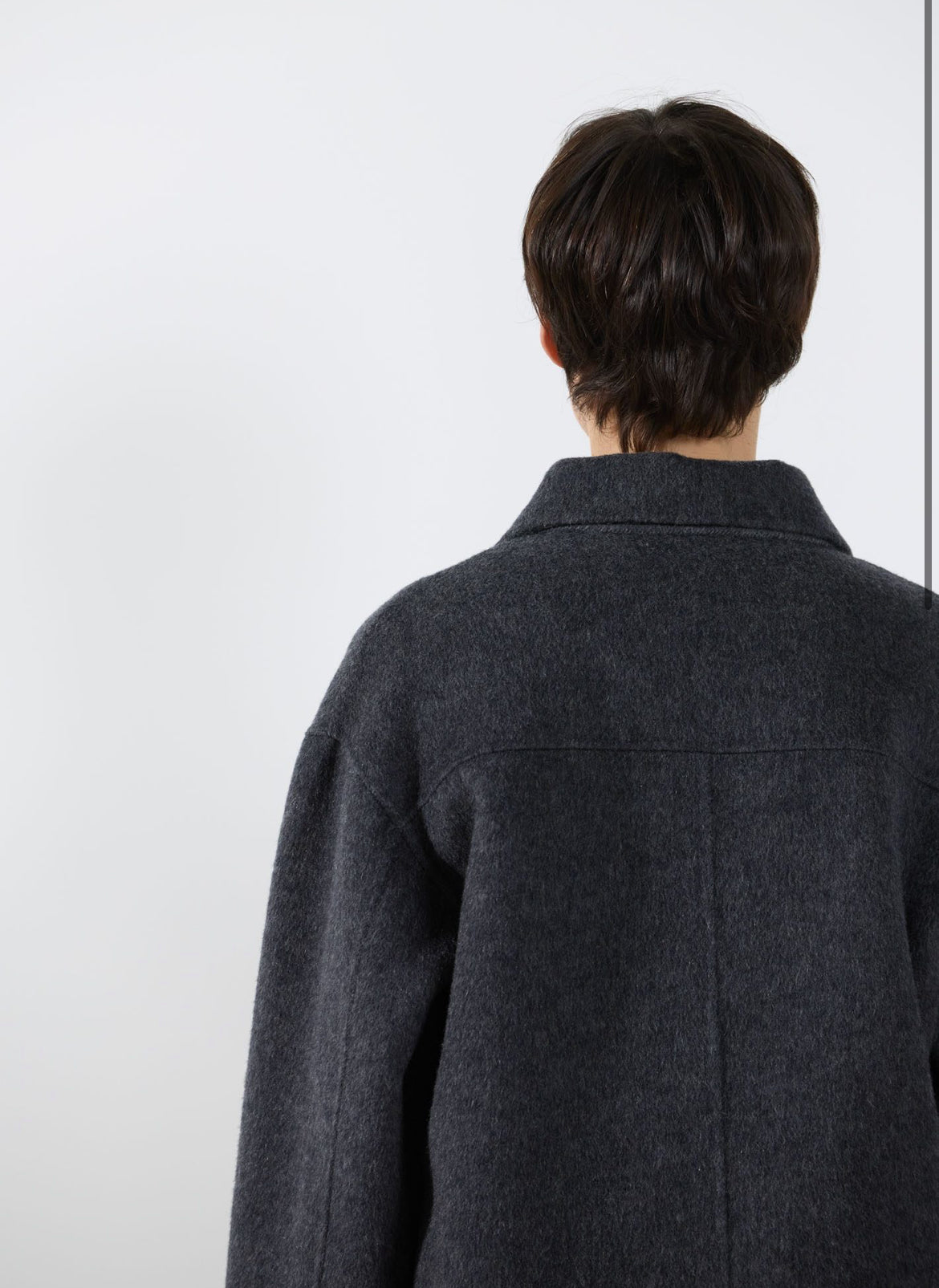 Rialto48 Wool Coat in Anthracite - SKULPT Dublin