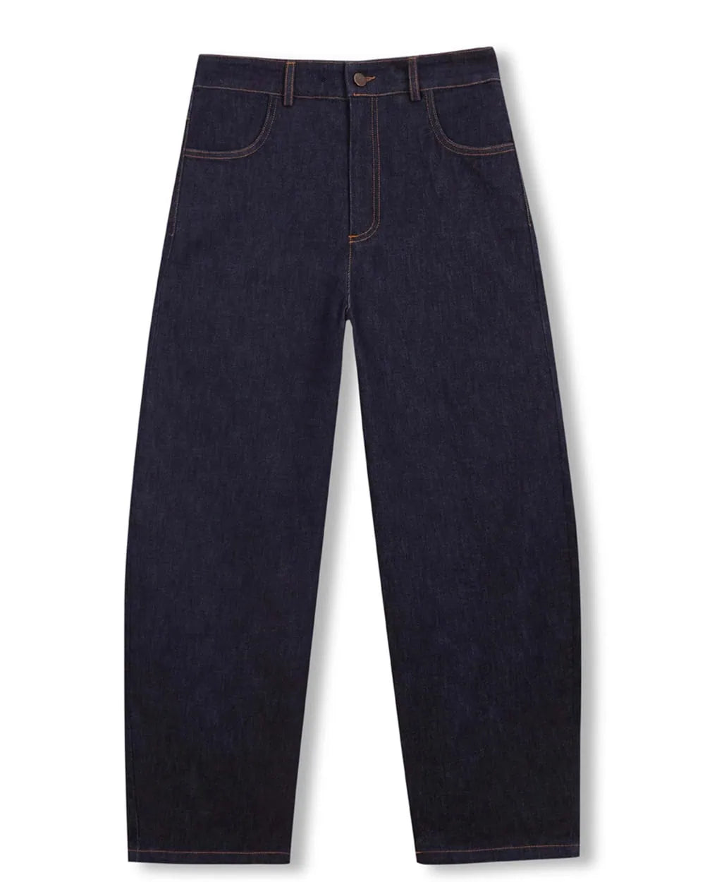 Tot-Hom Barrel Leg Denim in Dark Indigo