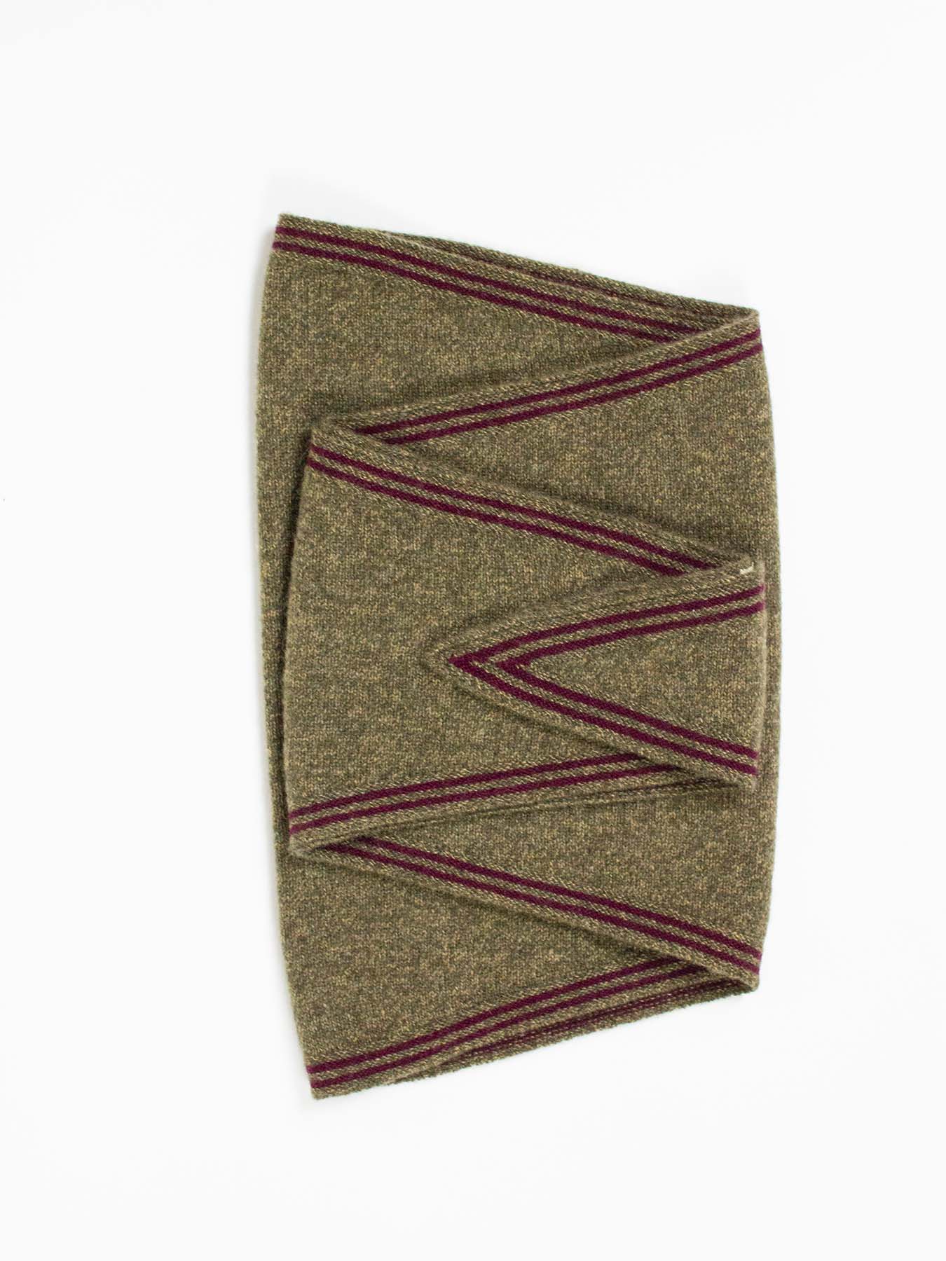 Oats & Rice Scarf in Mottled Olive