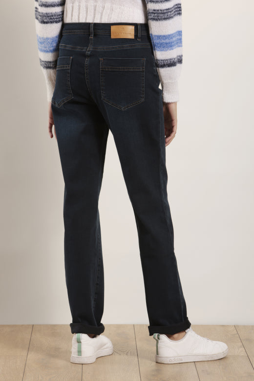 Mat de Misaine Jeans in Dark Wash - SKULPT Dublin