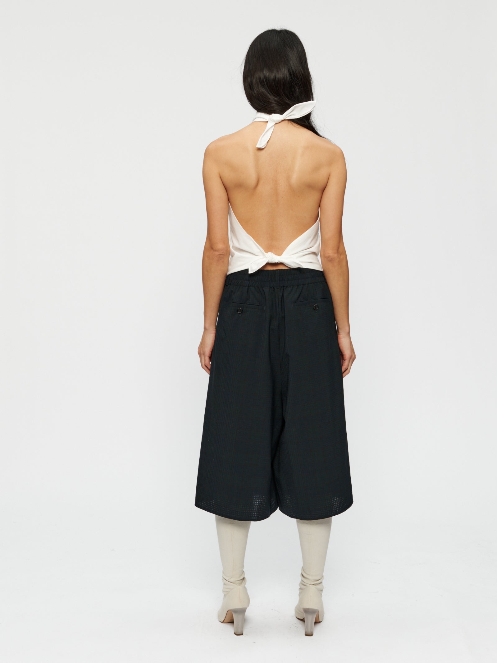 6397 City Shorts in Navy Tartan - SKULPT Dublin