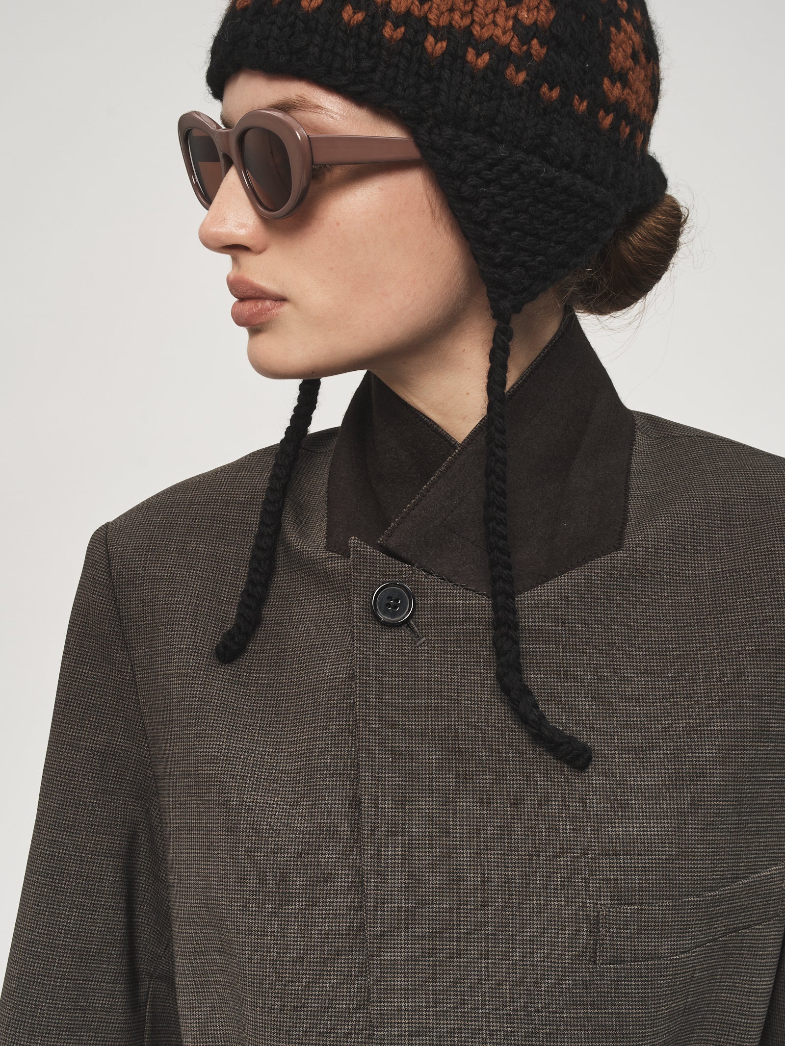 6397 Blazer in Houndstooth