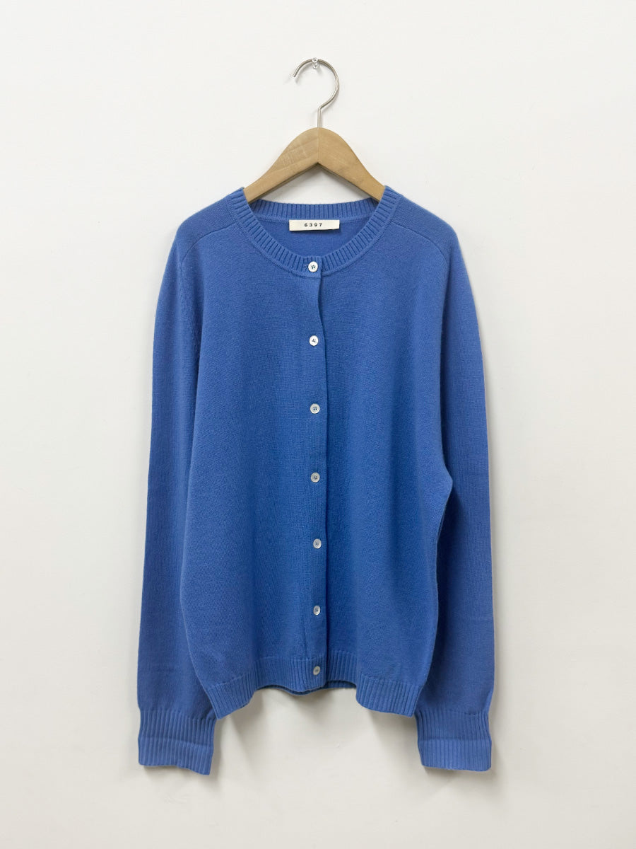 6397 Crew Cashmere Cardigan in Cornflower - SKULPT Dublin
