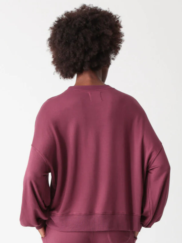 Electric and Rose Balloon Sweatshirt in Merlot - SKULPT Dublin