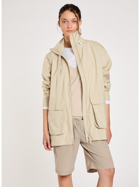 Lis Lareida Gema Waterproof Coat in Ecru - SKULPT Dublin