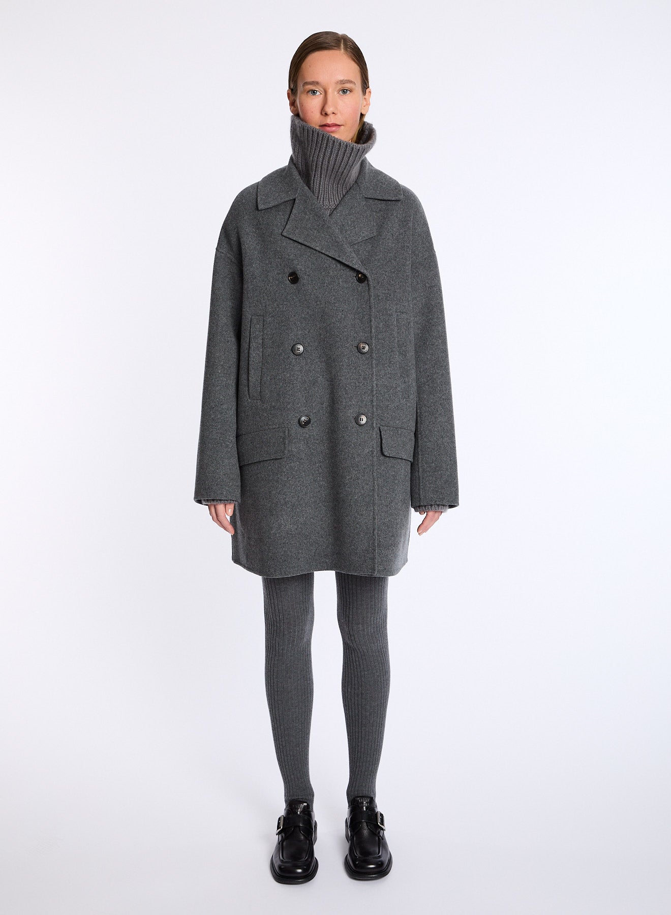 Lis Lareida Gemma Coat in Grey - SKULPT Dublin